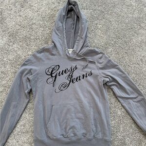 Guess Gray Hoodie Sweatshirt